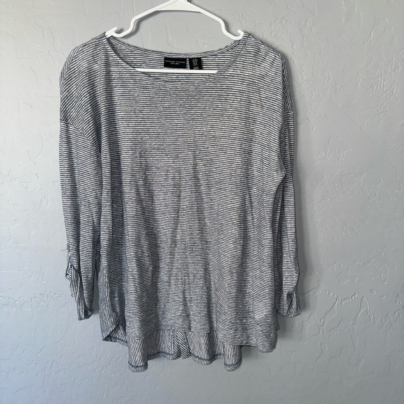 Adrienne Vittadini Striped Women's Top - Picture 1 of 7